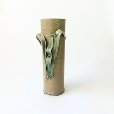 Tall Leafy Pottery Vase 