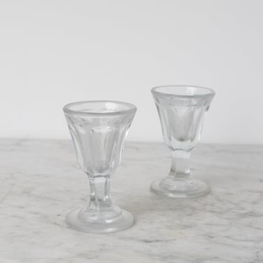 Pair of Vintage Aperitif Glass