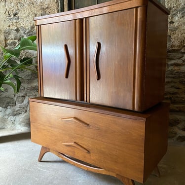 Mid century dresser Danish modern chest of drawers mid century tall dresser 