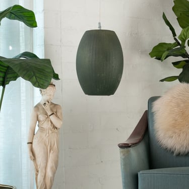 Green George Nelson ceiling lamp