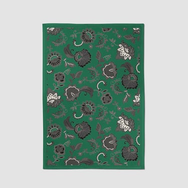 Emerald Legacy Lace Tea Towel - Mid Cotton Twill