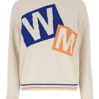 Weekend Max Mara Woman Ivory Cotton Blend Ticino Sweater