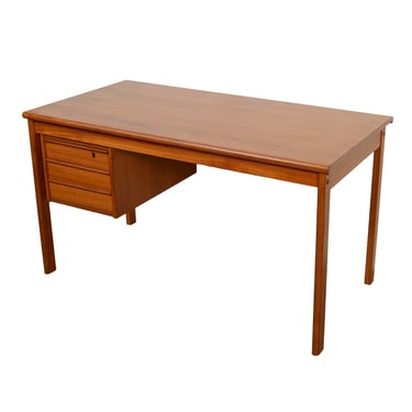 Lovig Teak Desk Slide Top Desk Danish Modern Peter Lovig Nielsen 