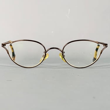 L.A.EYEWORKS Savana Brown Tortoiseshell Cateye Eyewear Readers