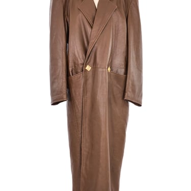 Fendi Caramel Leather Overcoat