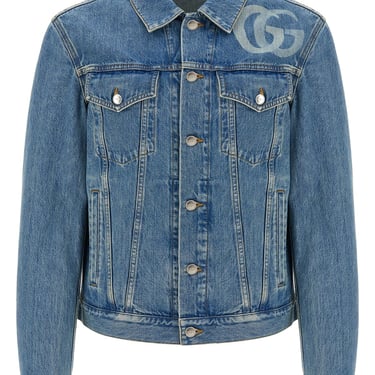 Gucci Men Gg Denim Jacket