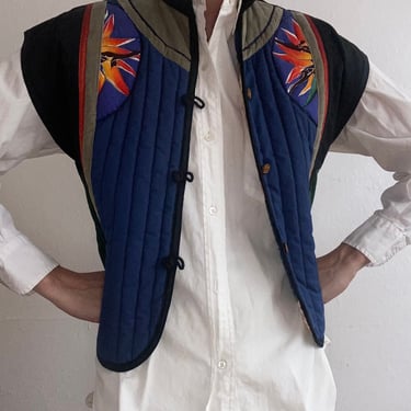 vintage bonnie durant abstract vest size small 