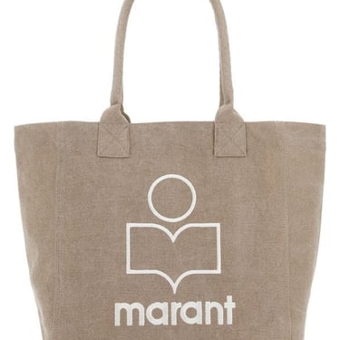 Isabel Marant Woman Cappuccino Cotton Small Yenky Shopping Bag