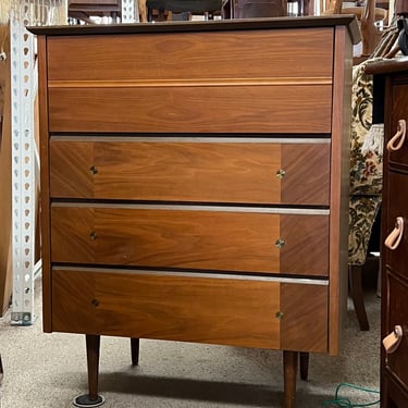 Free Shipping Within Continental US - Vintage Mid Century Modern Dresser Inlay Cabinet Storage Drawers 