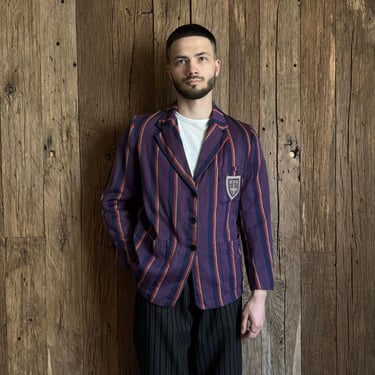 Vintage 40s MEN'S COAT / 1940s Blue Gabardine ALPACA | Lucky Dry