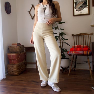 Vintage 90's Guess Collection High Waisted Wide Leg Trousers 