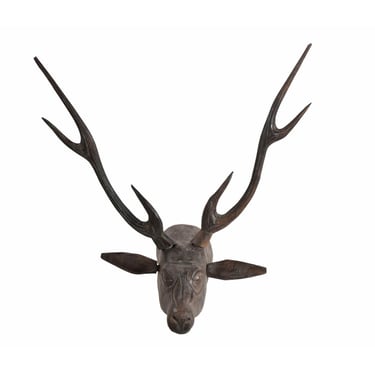 Wooden Deer Head