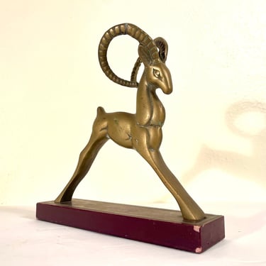 1930’s Brass Antelope Statue 