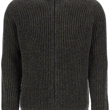 Boss Regular Fit Green High Neck Sweater In Wool And Polyacrylic Men