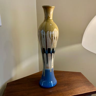 Vintage Handmade Art Pottery Drip Vase  19