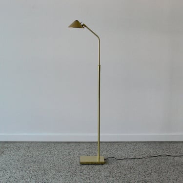 Modern Brass Metal Robert Sonneman for George Kovacs Floor Lamp 