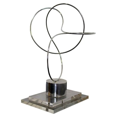 James Nani Untitled Modern Metal Wire and Lucite Sculpture 