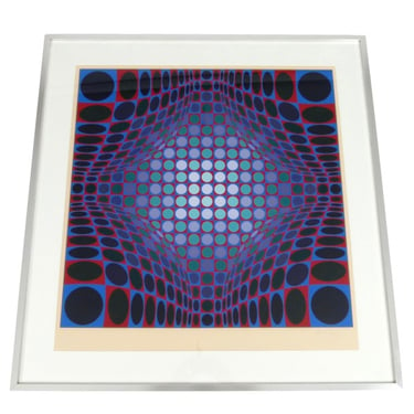 Victor Vasarely "Ond Fire" Serigraph