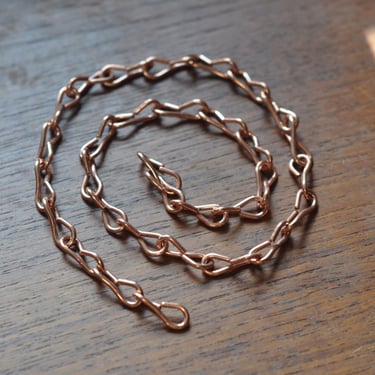 Copper chain - 16 gauge thick links - ideal for hanging medium to large terrariums - terrarium chain 
