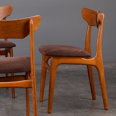 4 Schiønning & Elgaard Mid Century Modern Teak Dining Chairs 