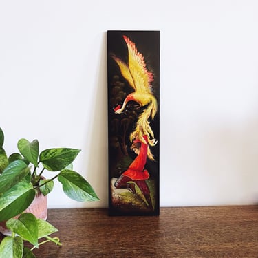 Vintage Ivan and the Firebird Lacquerware Painted Panel 