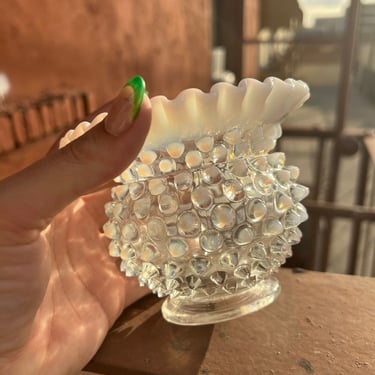 Mini Milk Glass Vase 