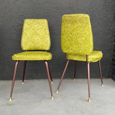 Lime Green 1970s Vinyl Chairs