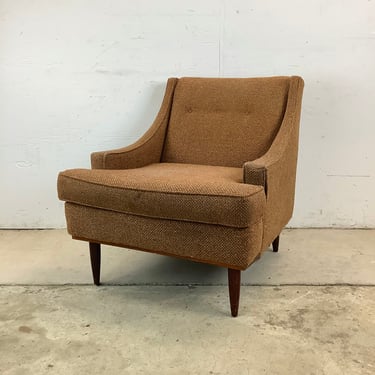 Mid-Century Upholstered Club Chair 