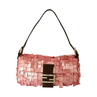 Fendi Pink Shell Baguette Bag