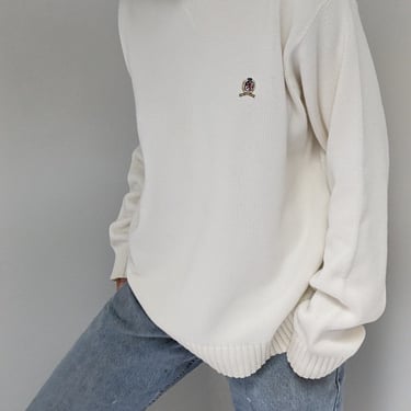 Tommy Hilfiger Ivory Knit Crewneck