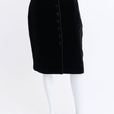 Velvet Pencil Skirt