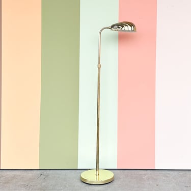 Shell Brass Floor Lamp