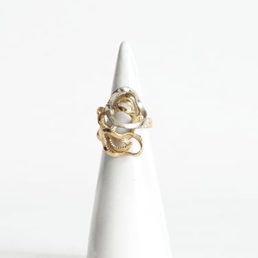 18K Gold Abstract Ring
