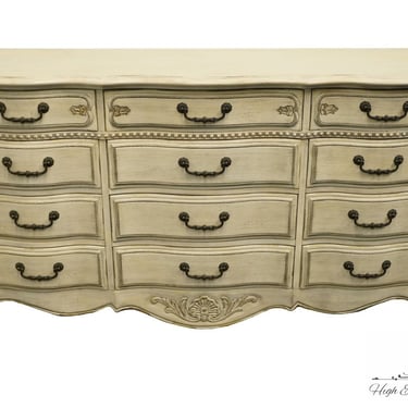 PULASKI FURNITURE Off White Painted Antiqued Contemporary French Provincial 71