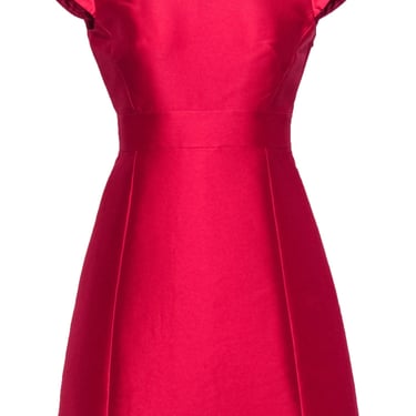 Kate Spade - Hot Pink Cap Sleeve Open Back Mini Cocktail Dress Sz 2