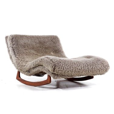 Adrian Pearsall for Craft Associates Mid Century Rocking Wave Chaise - mcm 
