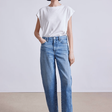 Apiece Apart High Rise Mari Barrel Jeans