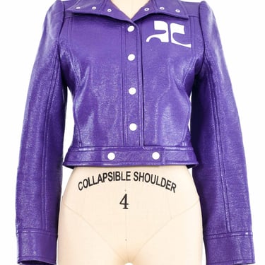 レザージャケット・コート Courreges Courreges Jackets Purple (PERCBL005 VY00144010) Courreges Purple Vinyl Jacket | New / Found | Los Angeles, CA