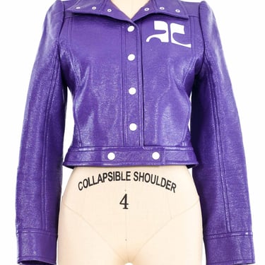 Courreges Purple Vinyl Jacket