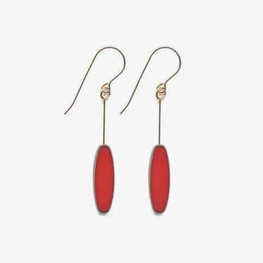 Ronni Kappos - Elipse Earrings - Red
