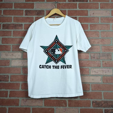 Vintage 1993 Baltimore Orioles Baseball Catch The Fever ORIGINAL Sports Tee - Extra Large 