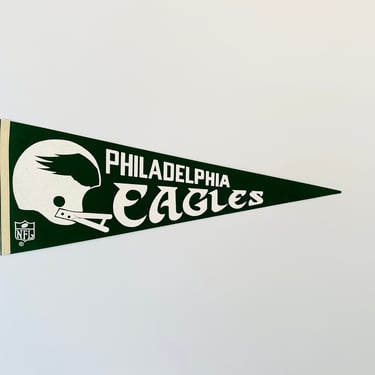 Vintage 1970s Philadelphia Eagles Full Size NFL Pennant 