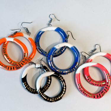 Small Porcelain Liberation Hoops