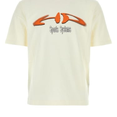 Heron Preston Man Ivory Cotton T-Shirt