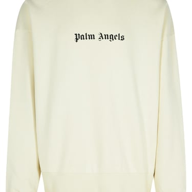 Palm Angels Cream Cotton Sweatshirt Man