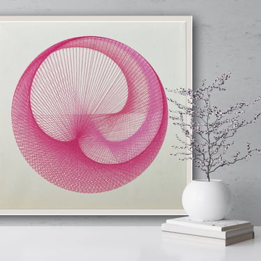 Pink Tangle Giclee on Canvas
