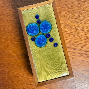 Annemarie Davidson Walnut and Copper Enamel Jewelry Box