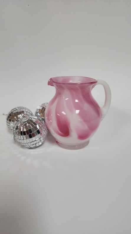 Pilgrim Glass Vintage Pink Pitcher