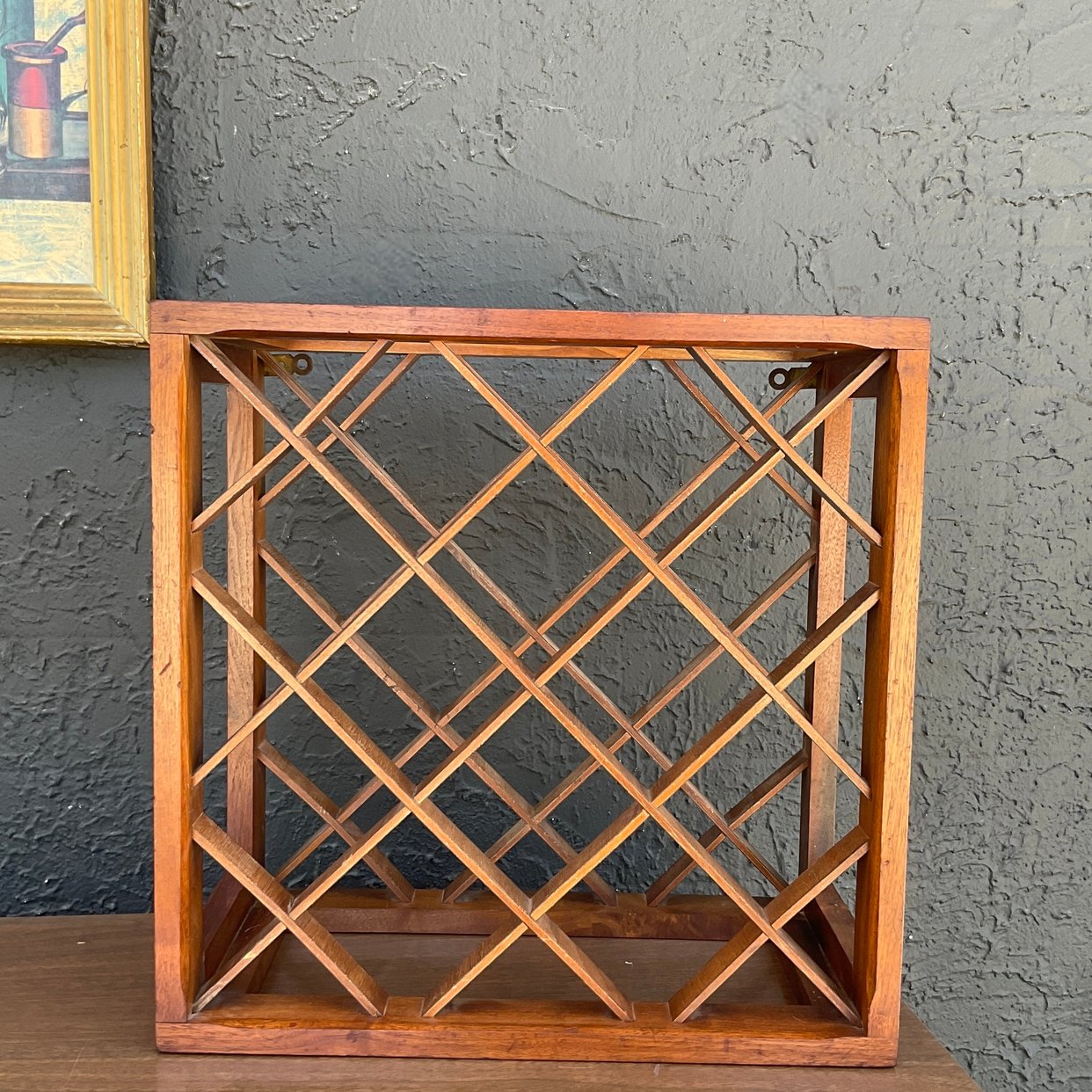 Walnut Mcm Wine Rack | Revival Vintage - North Loop - Austin, TX | ATTIC