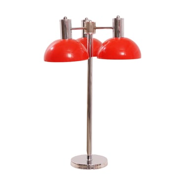 Chrome 3-Light Table Lamp 